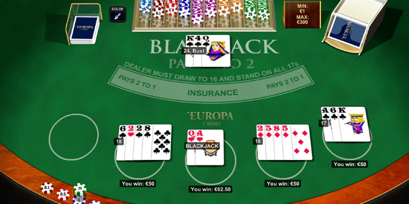 Đánh Blackjack KO66 tại phòng bài Dealer người thật và ảo